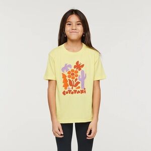 Kids Day Hike T Shirt Yellow Lemon size Medium